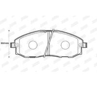 JURID 572442J Brake pad set