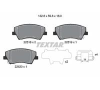 Brake Pads Set Front Textar 2251801 58101F2A00 58101G2A00 58101F3A00 58101G2A10