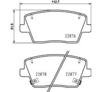 New Brake Pad Set, disc brake for HYUNDAI:i30,i30 III,ELANTRA GT,i30 FASTBACK
