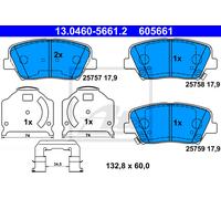 ATE Brake Pad Set 13.0460-5661.2 - Disc Brake for KIA Carens IV K9 II