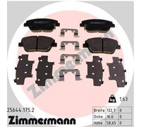 ZIMMERMANN 25644.175.2 Brake pad set