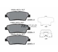 New Brake Pad Set, disc brake for HYUNDAI KIA:K9 I,K9 II,K900 I,GENESIS
