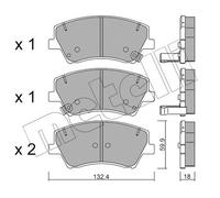 New Brake Pad Set, disc brake for HYUNDAI KIA:NIRO,IONIQ,NIRO SUV 58101-G2A10
