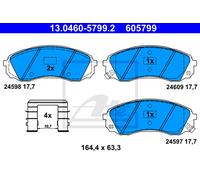NEW DISC BRAKE PADS SET FOR HYUNDAI KIA H 1 TRAVEL TQ D4CB G4KC G4CS J3 ATE