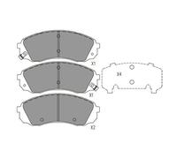 New Brake Pad Set, disc brake for HYUNDAI KIA:VQ III,H-1 Cargo,H-1 Travel