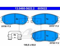 ATE 13.0460-5622.2 Brake pad set