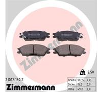 ZIMMERMANN 21012.150.2 Brake pad set