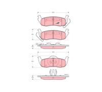 New Brake Pad Set, disc brake for INFINITI JEEP:QX56,COMMANDER 5080871AA