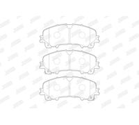New Brake Pad Set, disc brake for INFINITI NISSAN RENAULT:Q50,ROGUE,QX50 II