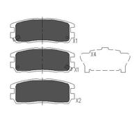 New Brake Pad Set, disc brake for ISUZU OPEL VAUXHALL:MU,CAMEO,WIZARD,MONTEREY