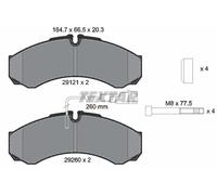 Textar Brake Pad Set Disc Brake 2912113 for IVECO DAILY III/Van/Platform/Chassis/Dump