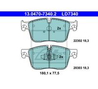 ATE 13.0470-7340.2 Brake pad set