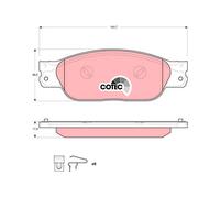TRW GDB1510 Brake pad set