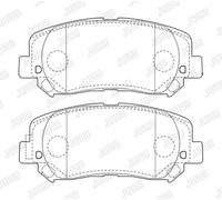 BRAKE PAD SET DISC BRAKE 573787J FOR JEEP CHEROKEE/SUV/HATCH/MEDIO EBTEC1 2.0L