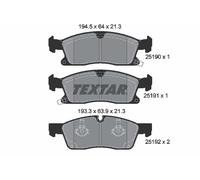 Textar Front Brake Pads 2519001 – Fits Jeep Grand Cherokee AWD IV (WK/WK2) – Full Set of 4