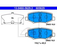 ATE Brake Pad Set 13.0460-5629.2 - Disc Brake for Jeep Wrangler/Liberty/Cherokee