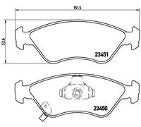 New Brake Pad Set, disc brake for KIA:CLARUS,CREDOS,CREDOS Sedan,CLARUS Estate