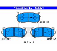 ATE 13.0460-5871.2 Brake pad set