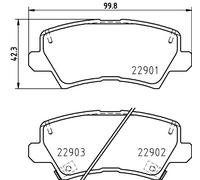 New Brake Pad Set, disc brake for KIA:MORNING,PICANTO,MORNING II,MORNING III
