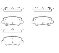 BRAKE PAD SET DISC BRAKE KBP-4581 FOR KIA G3LA/G3LD/G3LC 1.0L 3cyl MORNING 1.2L