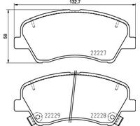 Brembo Front Brake Pads P 30 098 w/ Wear Sensor & Anti-Squeak – KIA Stonic/Rio IV, Hyundai i20 III