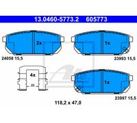 ATE 13.0460-5773.2 Brake pad set