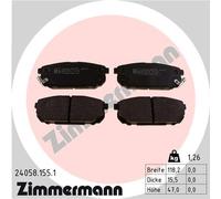 ZIMMERMANN 24058.155.1 Brake pad set
