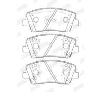 New Brake Pad Set, disc brake for KIA:STINGER,STINGER Hatchback Van 58101J5A05