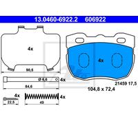 BRAKE PAD SET DISC BRAKE FOR LAND ROVER DISCOVERY DEFENDER/Station/Wagon/SUV