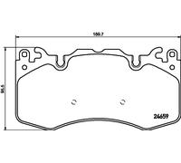 New Brake Pad Set, disc brake for LAND ROVER:DISCOVERY V,DEFENDER Van LR016684