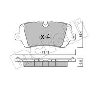 New Brake Pad Set, disc brake for LAND ROVER:DISCOVERY V,RANGE ROVER IV