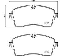 New Brake Pad Set, disc brake for LAND ROVER LAND ROVER (CHERY) LR091308