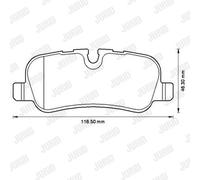JURID 572522J Brake pad set