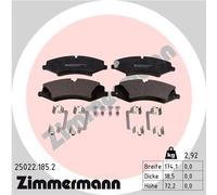 ZIMMERMANN 25022.185.2 Brake pad set