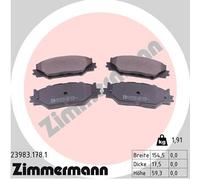ZIMMERMANN 23983.178.1 Brake pad set