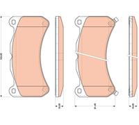 TRW Brake Pad Set GDB3489 - Disc Brake for LEXUS IS II
