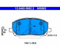 ATE 13.0460-5882.2 Brake pad set