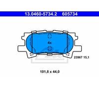 ATE Brake Pad Set 13.0460-5734.2 for Lexus/Toyota RX, Harrier, Harrier III (2003-2008)