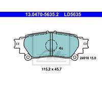 Brake pads 13.0470-5635.2 ATE for TOYOTA LEXUS