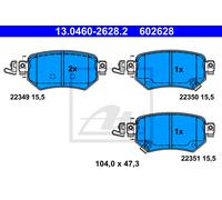 ATE 13.0460-2628.2 Brake pad set