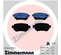 ZIMMERMANN 22349.155.1 Brake pad set