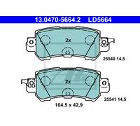 Brake pads 13.0470-5664.2 ATE for MAZDA CX-5 CX-3