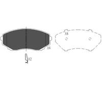 BRAKE PAD SET DISC BRAKE KBP-4530 FOR MAZDA MPV/Mk/II BONGO/Van/Bus/BRAWNY 2.5L
