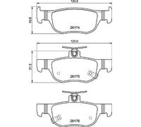 BREMBO P 49 064 Brake pad set