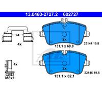 Brake pads 13.0460-2727.2 ATE for MERCEDES-BENZ C-CLASS C-CLASS Coupe CLK SLK