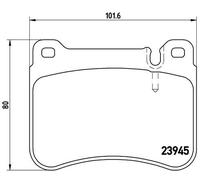 New Brake Pad Set, disc brake for MERCEDES-BENZ:CLK,SLK,W203,S203,C209