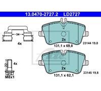 Brake pads 13.0470-2727.2 ATE for MERCEDES-BENZ C-CLASS C-CLASS Coupe CLK SLK