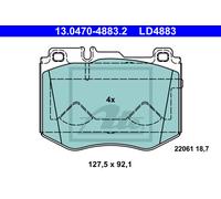 Brake pads 13.0470-4883.2 ATE for MERCEDES-BENZ C-CLASS C-CLASS T-Model GLC CLS