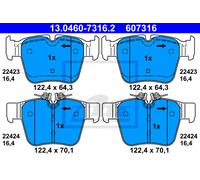 New Brake Pad Set, disc brake for MERCEDES-BENZ:GLC,W205,A205,C205,S205