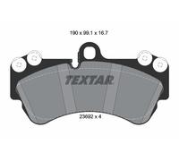 Textar Front Brake Pad Set 2369202 - Disc, Fits Mercedes-Benz G-Class, Porsche, VW - Set of 4